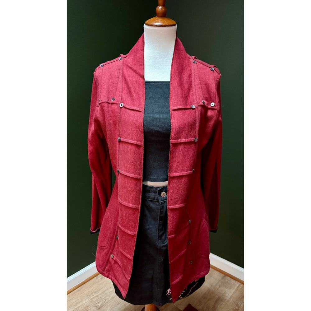 NWT Parsley & Sage Reversible Red and Black Jacket Women's Size S‎